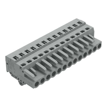 WAGO 231 Series Snap-in Connector Female Cage Clamp, 13-Pole, 16A, 13-Way