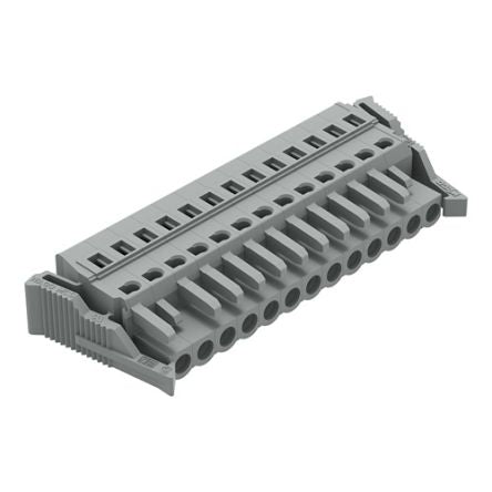 WAGO 231 Series Pluggable Connector Female Cage Clamp, 13-Pole, 16A, 13-Way