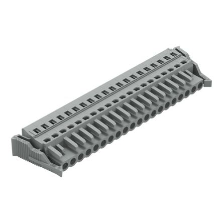 WAGO 231 Series Snap-in Connector Female Cage Clamp, 20-Pole, 16A, 20-Way