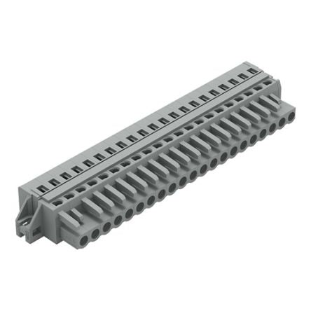 WAGO 231 Series Feed Through Connector Female Cage Clamp, 21-Pole, 16A, 21-Way