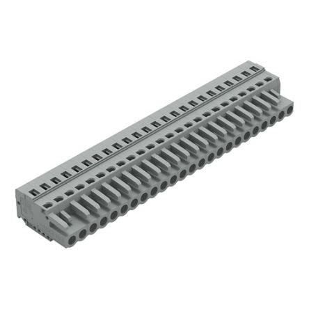 WAGO 231 Series Snap-in Connector Female Cage Clamp, 24-Pole, 16A, 24-Way