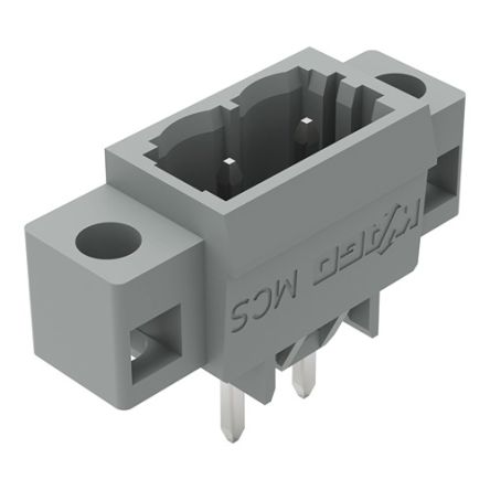 WAGO 231 Series Straight PCB PCB Header, 2 Contact(s), 5 mm Pitch, 1 Row, Shrouded