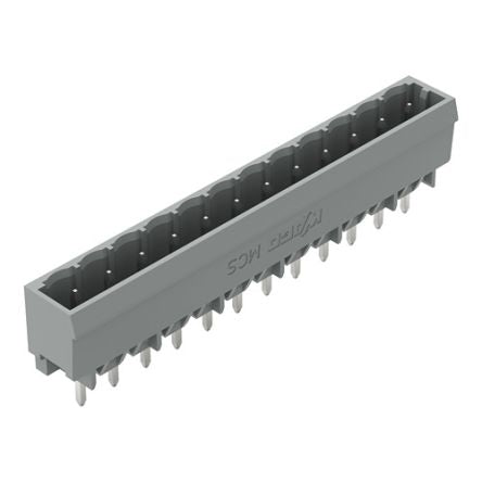 WAGO 231 Series Straight Horizontal and Vertical Mount Header, 12 Contact(s), 1 mm Pitch, 1 Row, Unshrouded