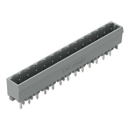 WAGO 231 Series Straight Horizontal and Vertical Mount Header, 13 Contact(s), 1 mm Pitch, 1 Row, Unshrouded