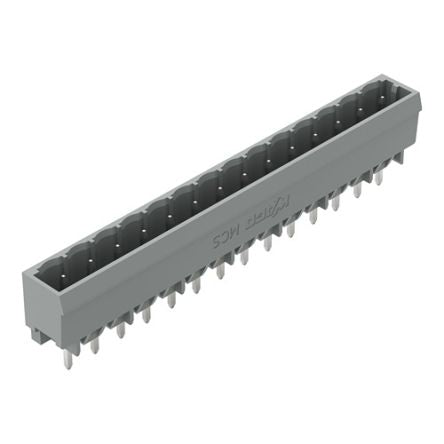 WAGO 231 Series Straight PCB PCB Header, 14 Contact(s), 5 mm Pitch, 1 Row, Shrouded