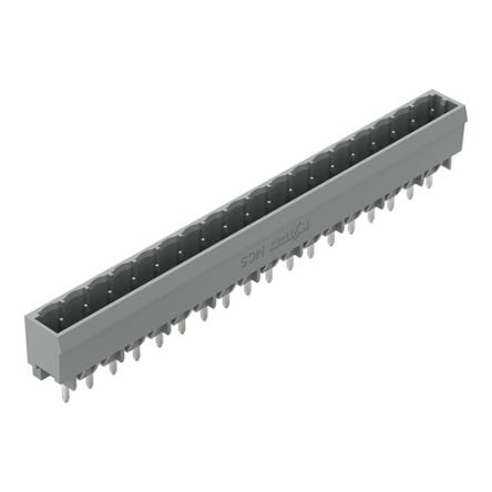 WAGO 231 Series Straight Horizontal and Vertical Mount Header, 18 Contact(s), 1 mm Pitch, 1 Row, Unshrouded