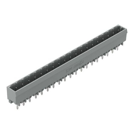 WAGO 231 Series Straight PCB PCB Header, 19 Contact(s), 5 mm Pitch, 1 Row, Shrouded