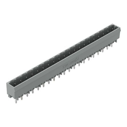 WAGO 231 Series Straight PCB PCB Header, 20 Contact(s), 5 mm Pitch, 1 Row, Shrouded