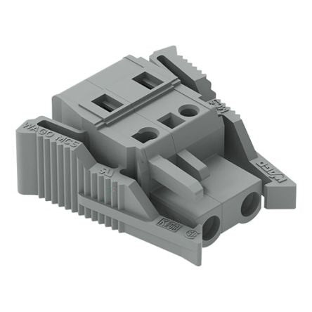 WAGO 231-202 Series Pluggable Connector Female Cage Clamp, 2-Pole, 16A, 2-Way