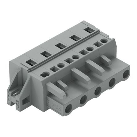 WAGO 231 Series Cable Connector Female Cage Clamp, 5-Pole, 16A, 5-Way