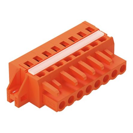 WAGO 231 Series Feed Through Connector Female Cage Clamp, 8-Pole, 16A, 8-Way