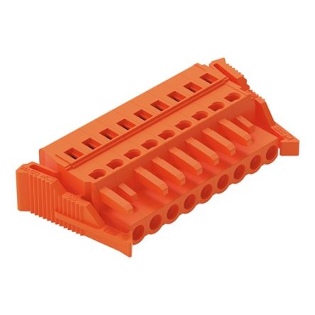 WAGO 231 Series Pluggable Connector Female Cage Clamp, 9-Pole, 16A, 9-Way