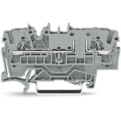 WAGO TOPJOB S Series DIN Rail Terminal Block Grey, 2.5mm², 1-Level, Cage Clamp, ATEX, EAC Ex, IECEx