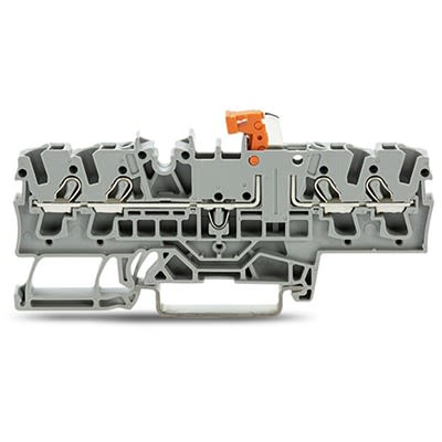 WAGO TOPJOB S Series DIN Rail Terminal Block Grey, 2.5mm², 1-Level, Cage Clamp, ATEX, EAC Ex, IECEx