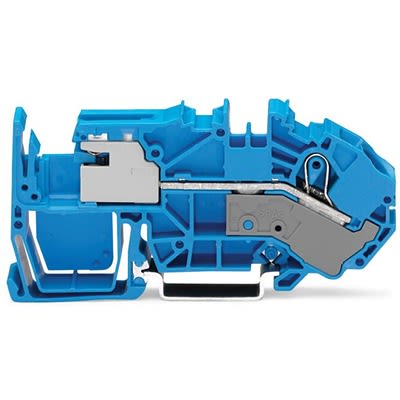 WAGO 2016-7714 TOPJOB S Series DIN Rail Terminal Block Blue, 16mm², 1-Level, Cage Clamp, EAC Ex, IECEx, ATEX