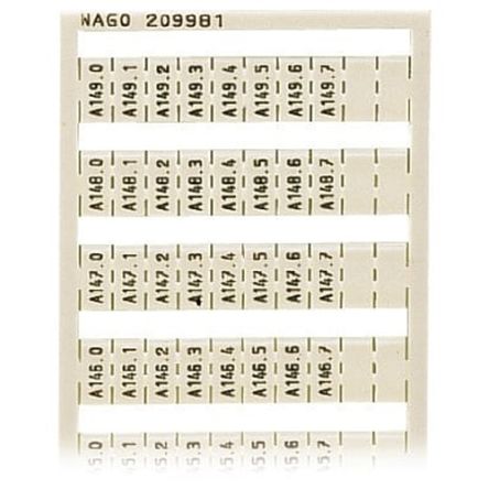 WAGO Marker Card for use with Terminal Block