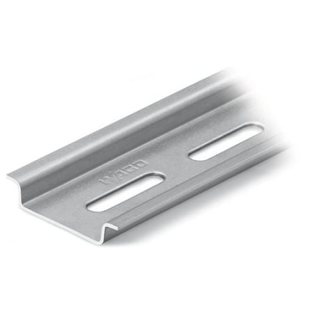 WAGO Steel Slotted Support Rail, 2000 mm x 35mm x 7.5 mm