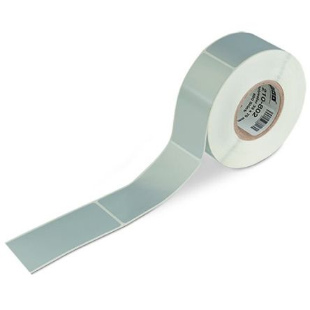 WAGO Silver Silver Print Label, 50 mm Width, 500 Per Pack Qty