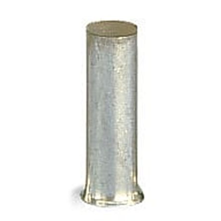 WAGO, 216 Uninsulated Ferrule, 8 mm Pin Length, Grey