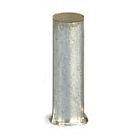 WAGO, 216 Uninsulated Ferrule, 10 mm Pin Length, 4 mm Pin Diameter, Silver