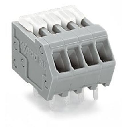 WAGO 218 Series PCB Terminal Block, 3-Contact, 2.54 mm Pitch, PCB, 1 Row