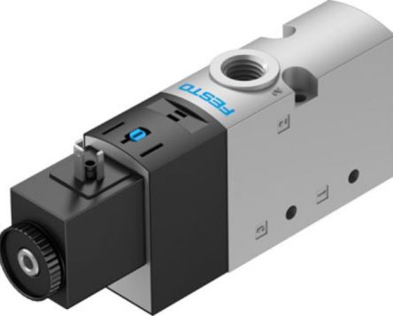 Festo Pneumatic Solenoid Valve - 3/2 NO, 1 Solenoid Electric G VUVS-LT25-M32U-MZD-G14-F8-1C1 Series 24V