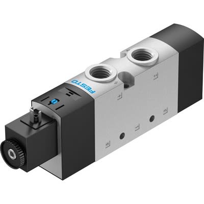 Festo Pneumatic Solenoid Valve - 5/2 Monostable Electric G VUVS Series 24V