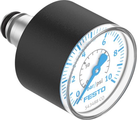 Festo In-line Installation Pressure Gauge, 26 mm, 10 bar