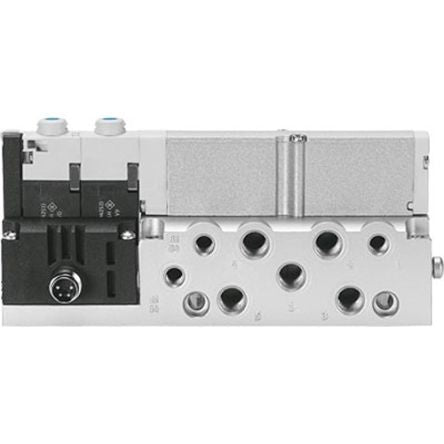 Festo Pneumatic Solenoid Valve - 2 x 3/2-Way, Closed, Monostable Electric M8 x 1 VMPA  Series 24V