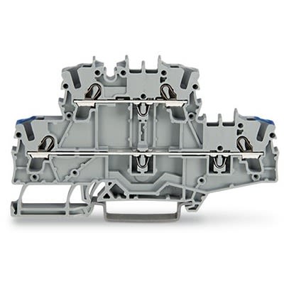 WAGO TOPJOB S Series Double Level Terminal Block Grey, 2.5mm², 2-Level, Push-in, IECEx/ATEX/CSA