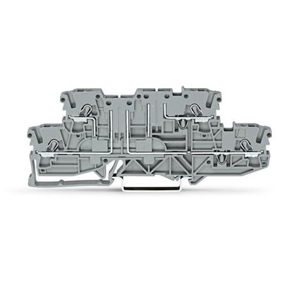 WAGO TOPJOB S Series Double Level Terminal Block Grey, 2.5mm², 2-Level, Push-in, IECEx/ATEX/CSA
