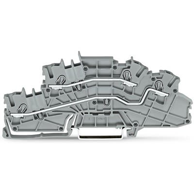 WAGO 2003-6642 TOPJOB S Series Multi Level Terminal Block Grey, 2.5mm², 3-Level, Push-in