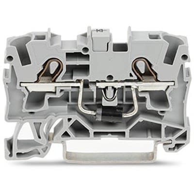WAGO 2004-1211/1000-401 TOPJOB S Series Component Terminal Block Grey, 4mm², 1-Level, Push-in