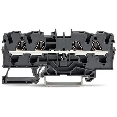 WAGO TOPJOB S Series DIN Rail Terminal Block Black, 4mm², 1-Level, Push-in, IECEx/ATEX/CSA