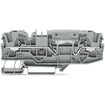 WAGO TOPJOB S Series DIN Rail Terminal Block Grey, 6mm², 1-Level, Push-in, CSA