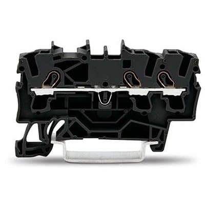 WAGO TOPJOB S Series DIN Rail Terminal Block Black, 2.5mm², 1-Level, Cage Clamp, ATEX, EAC Ex, IECEx