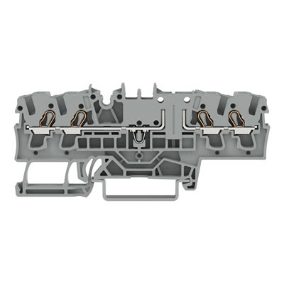 WAGO TOPJOB S Series DIN Rail Terminal Block Grey, 2.5mm², 1-Level, Push-in, IECEx/ATEX/CSA