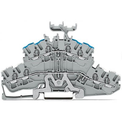 WAGO TOPJOB S Series Double Level Terminal Block Grey, 2.5mm², 2-Level, Push-in, IECEx/ATEX/CSA