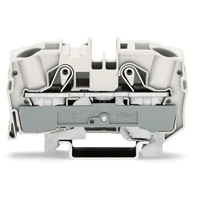 WAGO TOPJOB S Series DIN Rail Terminal Block White, 16mm², 1-Level, Push-in, CSA