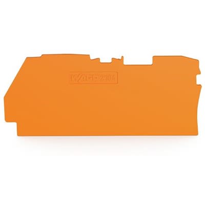 WAGO TOPJOB S Series End & Intermediate Plate for Use with DIN Rail Terminal Block