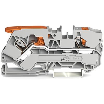 WAGO TOPJOB S Series DIN Rail Terminal Block Grey, 10mm², 1-Level, Push-in, IECE, ATEX