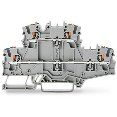 WAGO TOPJOB S Series Double Level Terminal Block Grey, 2.5mm², 2-Level, Push-in, IECEx/ATEX/CSA