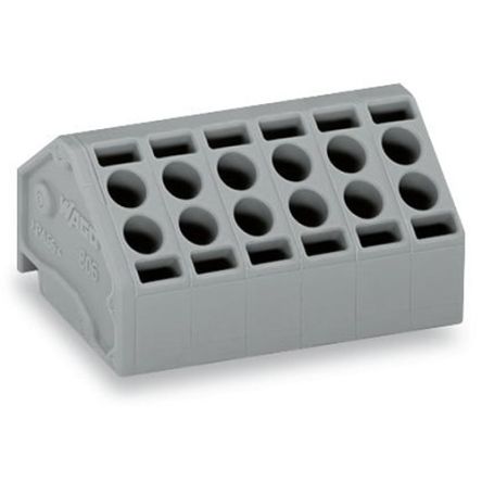 WAGO 806 Series Angled PCB PCB Socket, 12-Contact, 1 Row, 5 mm Pitch Cage Clamp