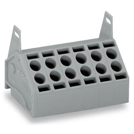 WAGO 806 Series Angled PCB PCB Socket, 7-Contact, 1 Row, 5 mm Pitch Cage Clamp