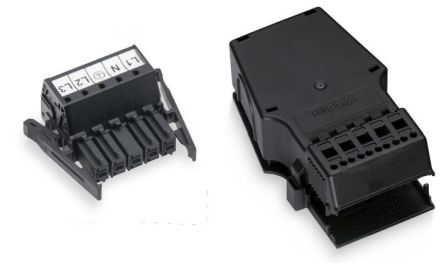 WAGO 831 Series Cable Socket Female Cage Clamp, 5-Pole, 35A, IP20