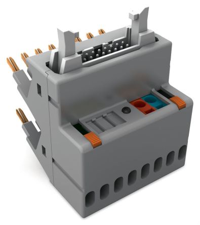 WAGO 857 Series 14-Contact Male Interface Module, DIN 41651 Connector, Plug-in, 3A