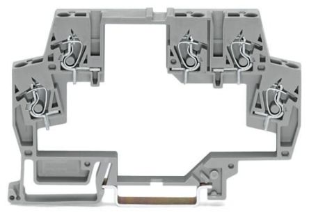 WAGO 859-501 859 Series Terminal Block Grey, 2.5mm², Cage Clamp