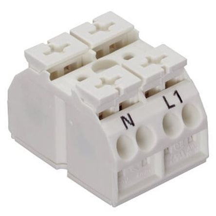 WAGO 862 Series Terminal Strip, 2-Way, 12AWG, 20 AWG Wire, 32A Cage Clamp