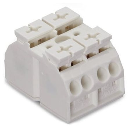 WAGO 862 Series Terminal Strip, 2-Way, 12AWG, 20 AWG Wire, 28A Cage Clamp