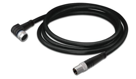 WAGO Female 3 way Right Angle to Male 3 way Straight Actuator/Sensor Cable, 2 m